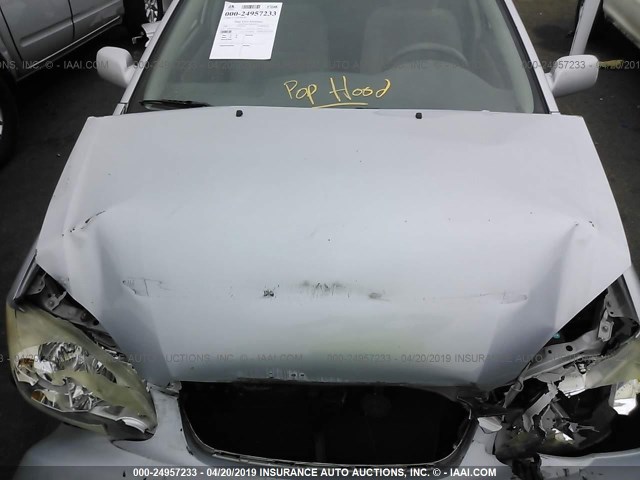 1NXBR30E46Z660535 - 2006 TOYOTA COROLLA CE/LE/S SILVER photo 10