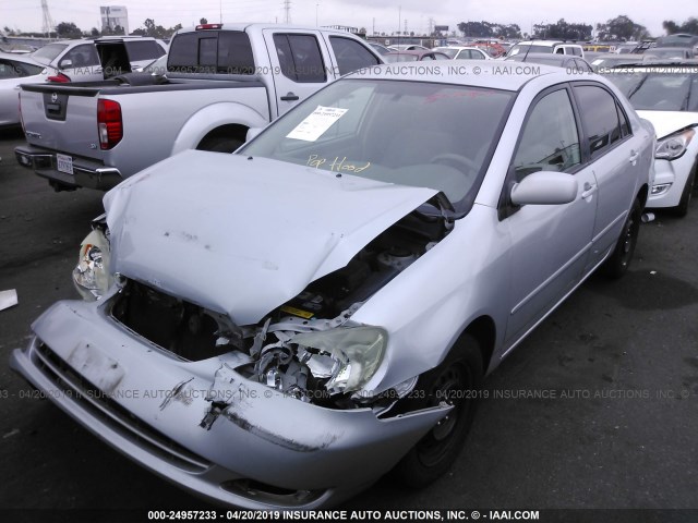 1NXBR30E46Z660535 - 2006 TOYOTA COROLLA CE/LE/S SILVER photo 2