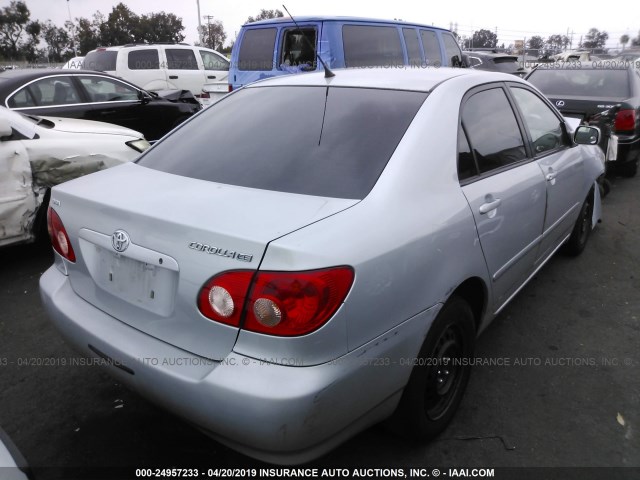 1NXBR30E46Z660535 - 2006 TOYOTA COROLLA CE/LE/S SILVER photo 4