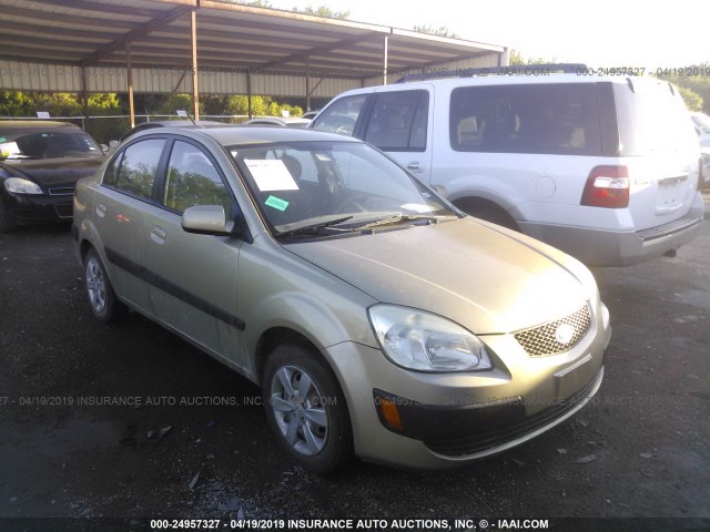 KNADE223796498503 - 2009 KIA RIO LX/SX BEIGE photo 1