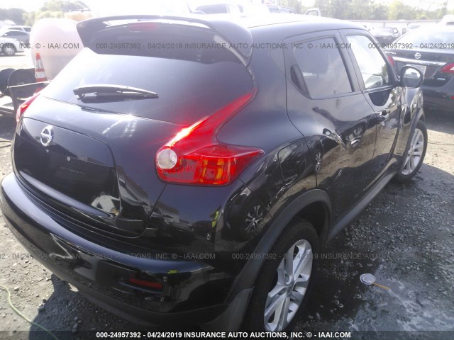 JN8AF5MR9BT019824 - 2011 NISSAN JUKE S/SV/SL BLACK photo 4