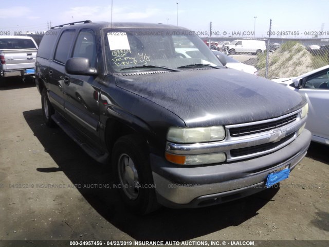 3GNEC16T33G188864 - 2003 CHEVROLET SUBURBAN C1500 BLACK photo 1