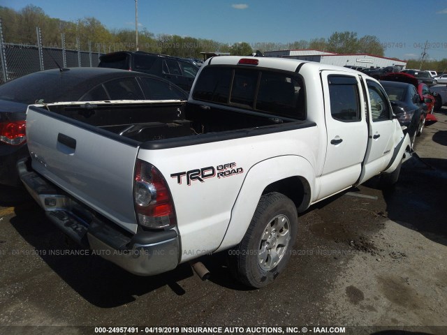 5TFLU4EN0EX109487 - 2014 TOYOTA TACOMA DOUBLE CAB 白色 照片 4
