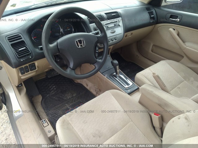 JHMES96685S014092 - 2005 HONDA CIVIC HYBRID BEIGE photo 5