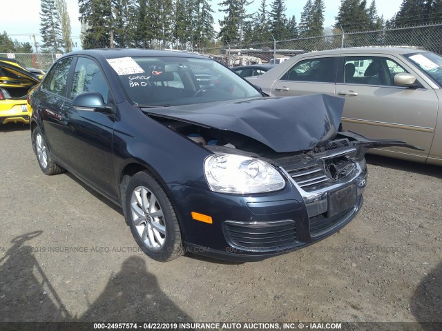 3VWRZ7AJ9AM113082 - 2010 VOLKSWAGEN JETTA SE/SEL BLUE photo 1