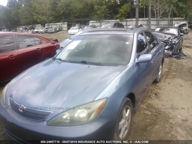 4T1BF32K13U545060 - 2003 TOYOTA CAMRY LE/XLE/SE BLUE photo 2