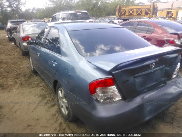 4T1BF32K13U545060 - 2003 TOYOTA CAMRY LE/XLE/SE BLUE photo 3