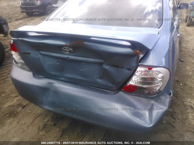 4T1BF32K13U545060 - 2003 TOYOTA CAMRY LE/XLE/SE BLUE photo 6