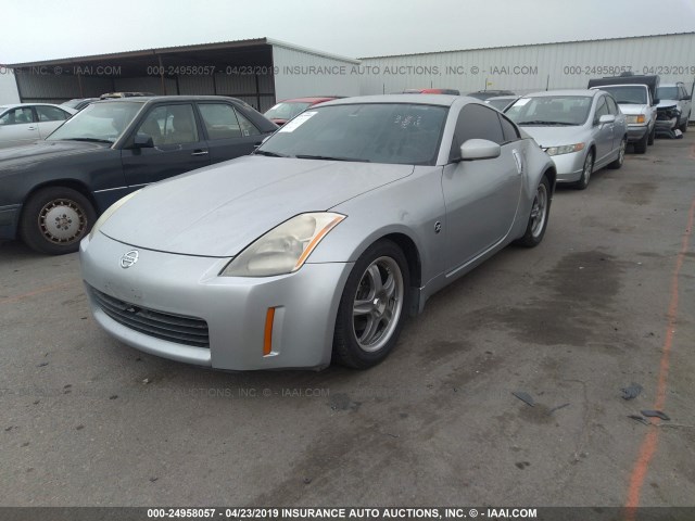 JN1AZ34E84M155088 - 2004 NISSAN 350Z COUPE SILVER photo 2