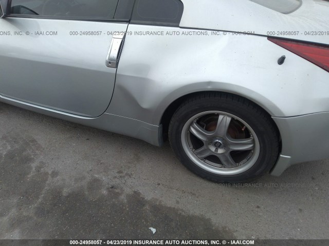 JN1AZ34E84M155088 - 2004 NISSAN 350Z COUPE SILVER photo 6