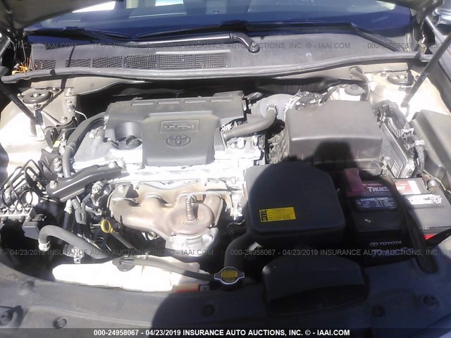 4T4BF1FK2DR288061 - 2013 TOYOTA CAMRY L/SE/LE/XLE 银色 照片 10