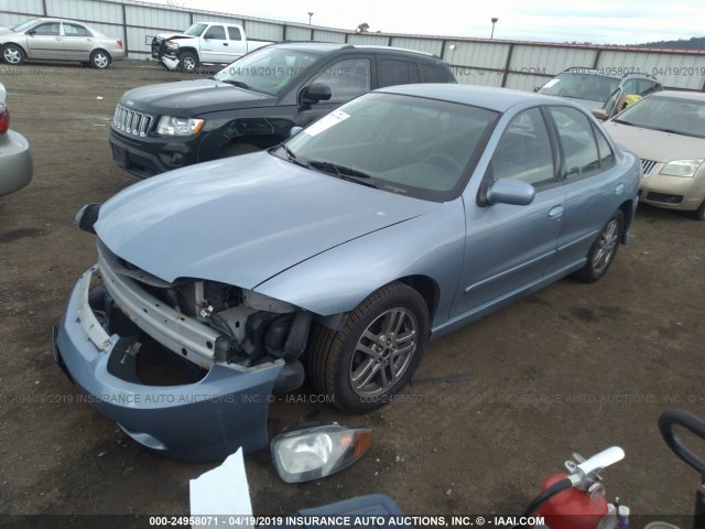 1G1JH52F347281762 - 2004 CHEVROLET CAVALIER LS SPORT BLUE photo 2