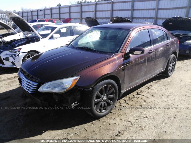 1C3CCBBB5DN669005 - 2013 CHRYSLER 200 TOURING BROWN photo 2