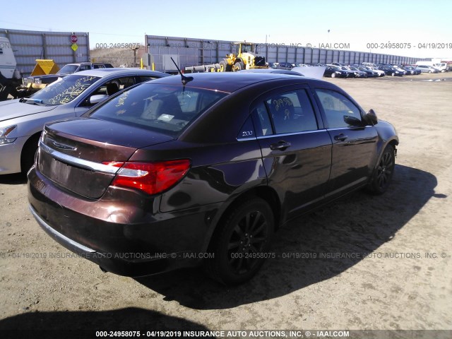 1C3CCBBB5DN669005 - 2013 CHRYSLER 200 TOURING BROWN photo 4