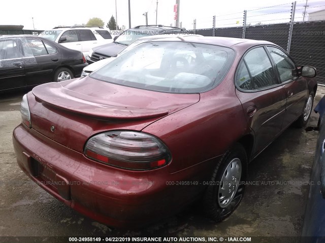 1G2WK52J72F102374 - 2002 PONTIAC GRAND PRIX SE BURGUNDY photo 4