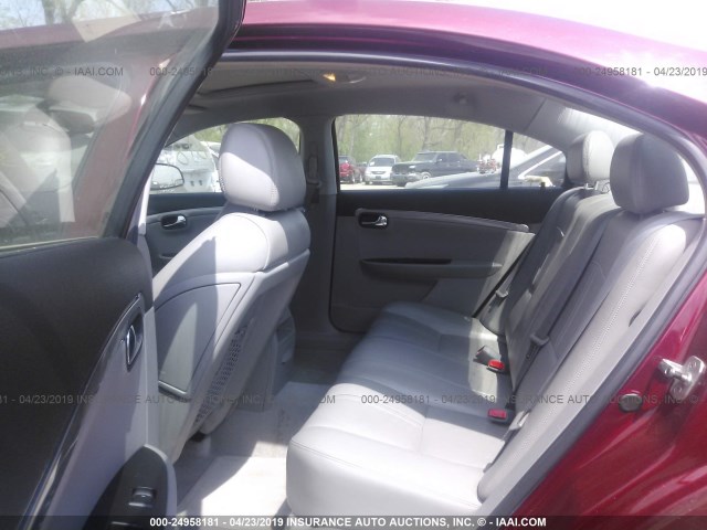 1G8ZX57729F102519 - 2009 SATURN AURA XR RED photo 8