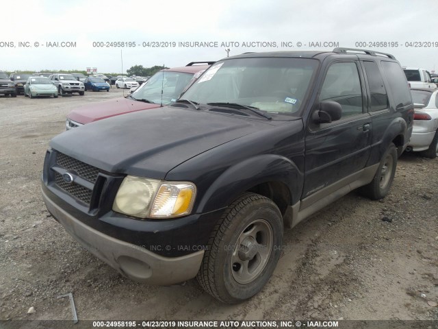 1FMYU60EX2UB90712 - 2002 FORD EXPLORER SPORT BLACK photo 2