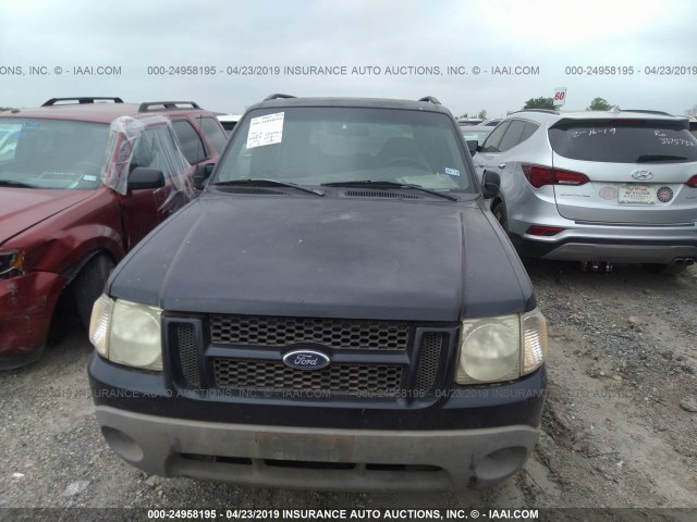 1FMYU60EX2UB90712 - 2002 FORD EXPLORER SPORT BLACK photo 6