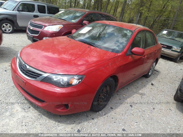 JF1GE61669H500156 - 2009 SUBARU IMPREZA 2.5I RED photo 2