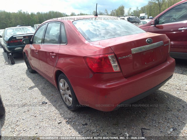 JF1GE61669H500156 - 2009 SUBARU IMPREZA 2.5I RED photo 3