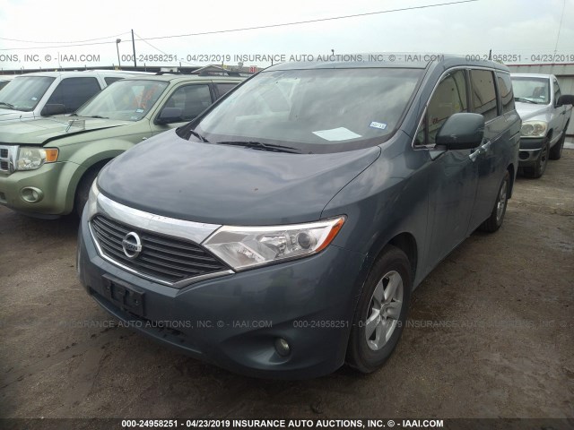 JN8AE2KP6B9002592 - 2011 NISSAN QUEST S/SV/SL/LE GRAY photo 2