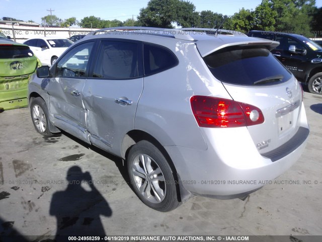 JN8AS5MT4FW670967 - 2015 NISSAN ROGUE SELECT S SILVER photo 3