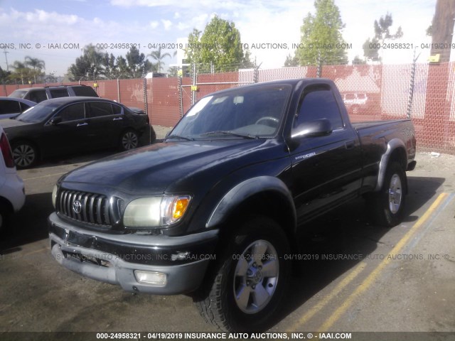 5TENM92N02Z047927 - 2002 TOYOTA TACOMA PRERUNNER BLACK photo 2