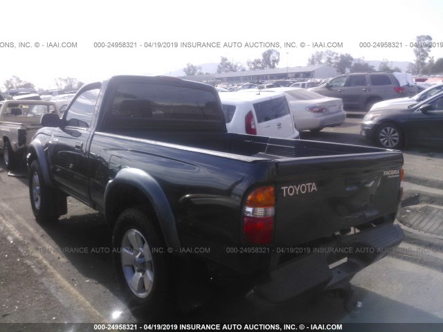 5TENM92N02Z047927 - 2002 TOYOTA TACOMA PRERUNNER BLACK photo 3