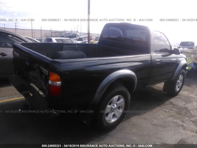 5TENM92N02Z047927 - 2002 TOYOTA TACOMA PRERUNNER BLACK photo 4