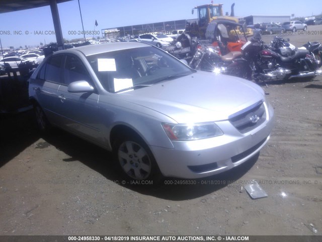 5NPET46C26H069189 - 2006 HYUNDAI SONATA GL SILVER photo 1