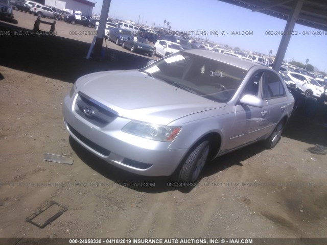 5NPET46C26H069189 - 2006 HYUNDAI SONATA GL SILVER photo 2