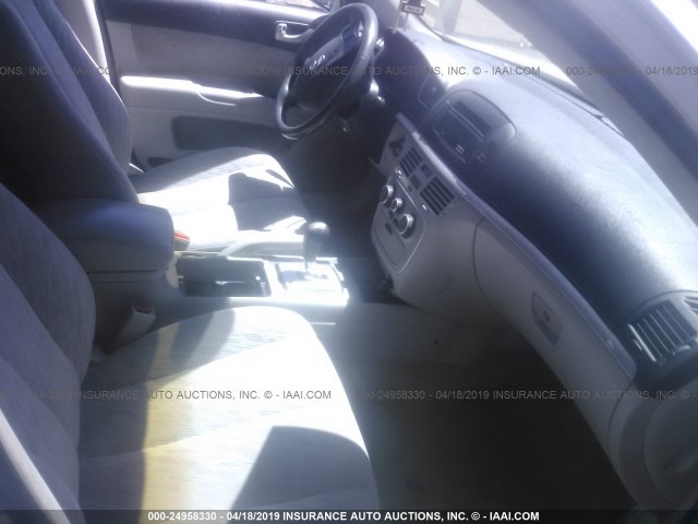 5NPET46C26H069189 - 2006 HYUNDAI SONATA GL SILVER photo 5