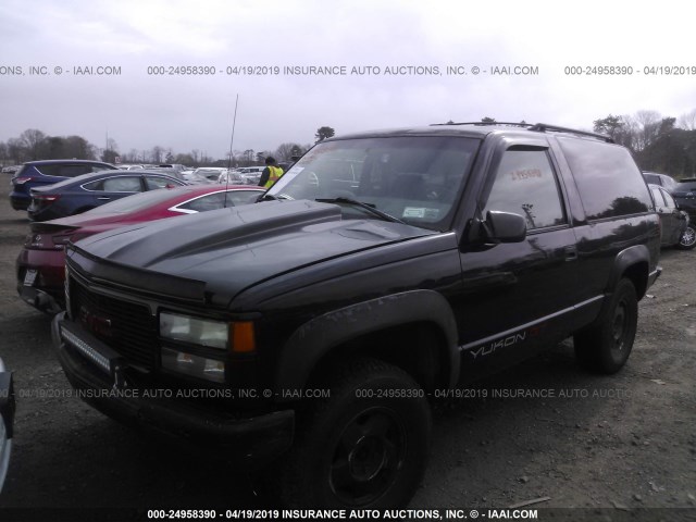 3GKEK18K1SG505589 - 1995 GMC YUKON BLACK photo 2