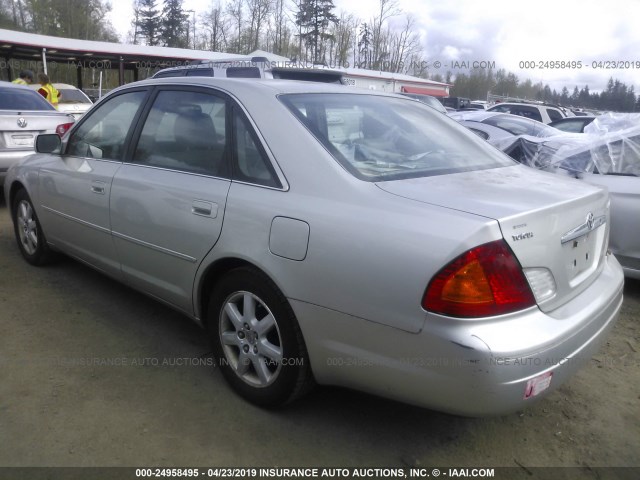 4T1BF28BX2U246215 - 2002 TOYOTA AVALON XL/XLS SILVER photo 3