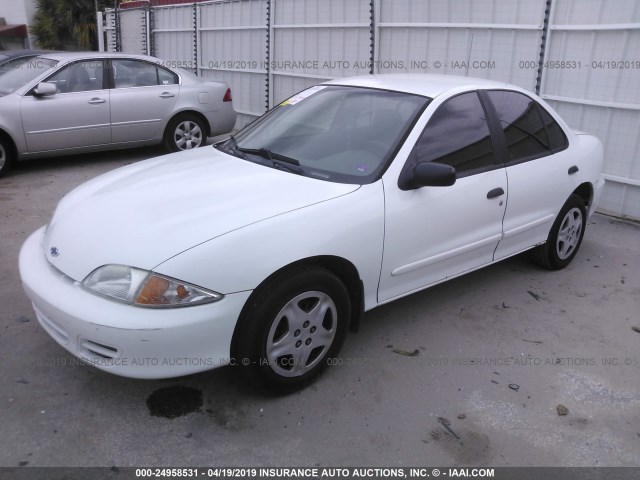 1G1JF524817234808 - 2001 CHEVROLET CAVALIER LS WHITE photo 2