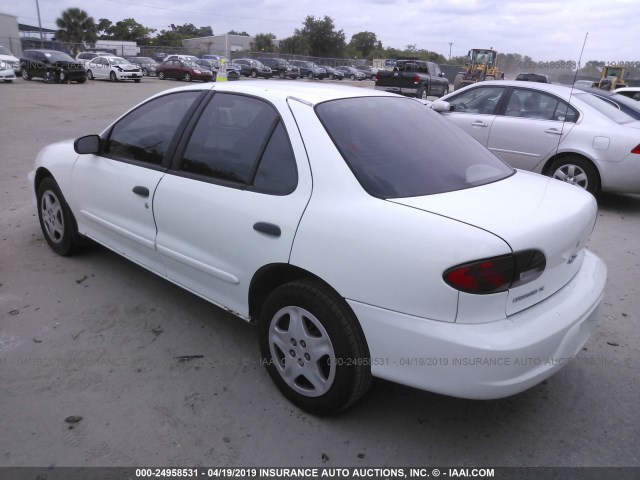 1G1JF524817234808 - 2001 CHEVROLET CAVALIER LS WHITE photo 3