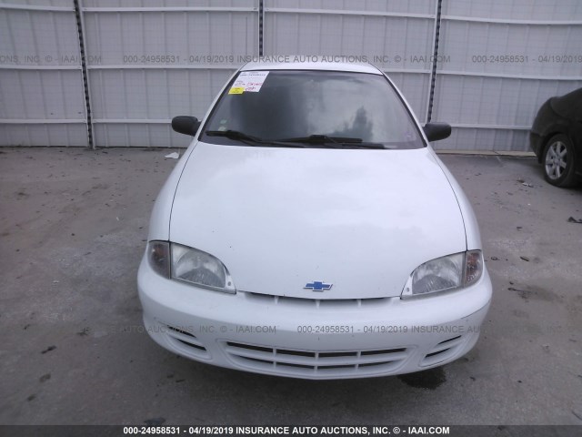 1G1JF524817234808 - 2001 CHEVROLET CAVALIER LS WHITE photo 6