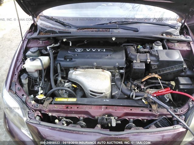 JTKDE177760138244 - 2006 TOYOTA SCION TC ბურგუნდია ფოტო 10