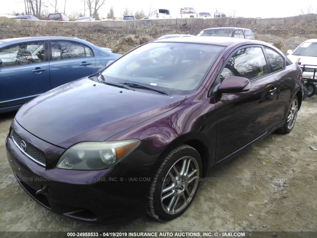 JTKDE177760138244 - 2006 TOYOTA SCION TC ბურგუნდია ფოტო 2