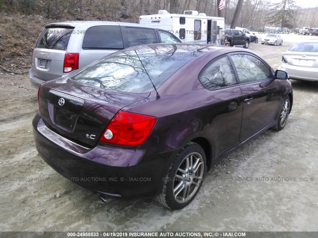 JTKDE177760138244 - 2006 TOYOTA SCION TC ბურგუნდია ფოტო 4