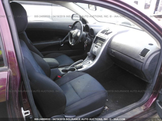 JTKDE177760138244 - 2006 TOYOTA SCION TC ბურგუნდია ფოტო 5