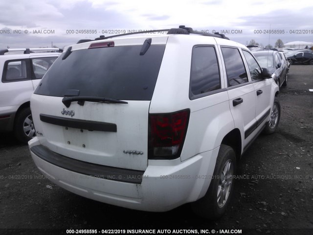 1J8HR48N15C562133 - 2005 JEEP GRAND CHEROKEE LAREDO/COLUMBIA/FREEDOM 白色 照片 4