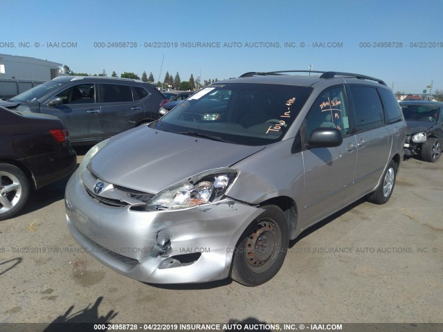 5TDZA23C96S456607 - 2006 TOYOTA SIENNA CE/LE GRAY photo 2