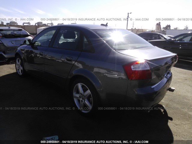 WAULC68E85A109232 - 2005 AUDI A4 1.8T QUATTRO/SPECIAL GRAY photo 3