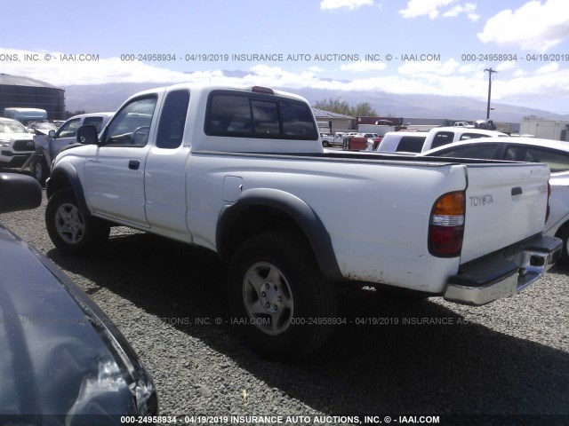 5TESM92N41Z796151 - 2001 TOYOTA TACOMA XTRACAB PRERUNNER WHITE photo 3