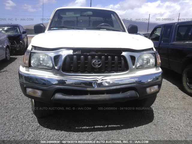 5TESM92N41Z796151 - 2001 TOYOTA TACOMA XTRACAB PRERUNNER WHITE photo 6