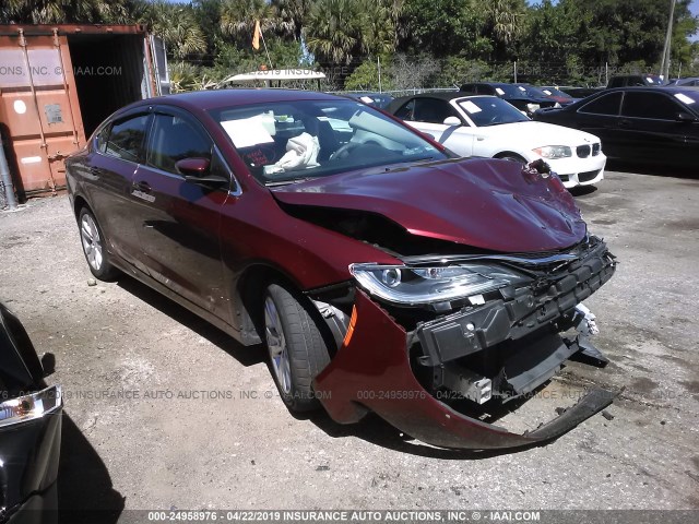 1C3CCCAB8GN168699 - 2016 CHRYSLER 200 LIMITED RED photo 1