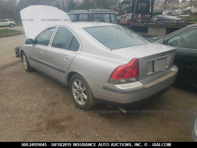 YV1RS61R722102723 - 2002 VOLVO S60 GRAY photo 3