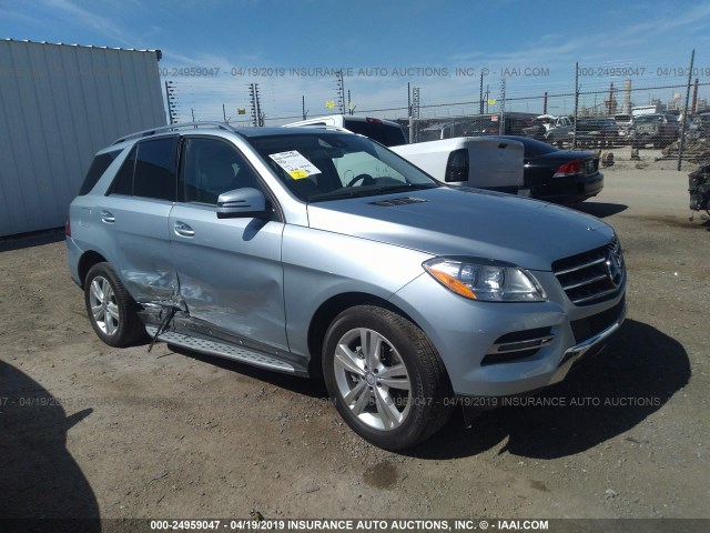 4JGDA5HB8EA417476 - 2014 MERCEDES-BENZ ML 350 4MATIC SILVER photo 1