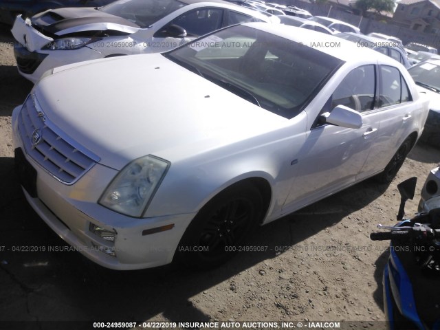 1G6DW677850180778 - 2005 CADILLAC STS WHITE photo 2